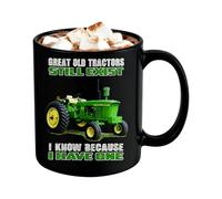 Tractor Coffee Mug, Tractor Breakfast Mug, Funny Cups for Coffee, Suitable for Women and Men for Use in the Kitchen When Travelling in the Morning, At Work, In Break When Studying On