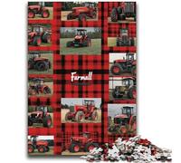 Tractor Collage Adult Jigsaw Puzzles 1000,Help The Brain Exercise Addictive Toys to Cultivate Patience Suitable for Couples (38X52cm)