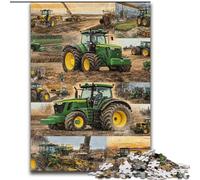 Tractor Collage Adult Jigsaw Puzzles 1000 Pieces, Educational Games Home Decoration Birthday Present, Gifts, Wall Art (26x38cm)