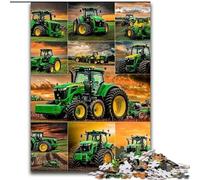 Tractor Collage Adult Jigsaw Puzzles 1000 Pieces, for Educational Game Challenge Toy Birthday Present, Gifts, Wall Art (size 50x75cm)