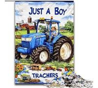 Tractor Collage Adult Jigsaw Puzzles 1000 Pieces, for Educational Game Challenge Toy Birthday Present, Gifts, Wall Art (size 50x75cm)
