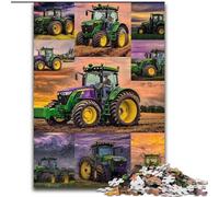 Tractor Collage Adult Jigsaws 1000 Piece, Challenging Game And Family Play Educational Game for Birthday, Chrismas (26x38cm)