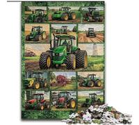 Tractor Collage Adult Puzzles 1000 Pieces, Challenging Game And Family Play Artists Collection, Fine Art for Age 14 Years Up (50x75cm)