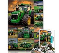 Tractor Collage Jigsaw Puzzles for Adults 1000 Pieces,Help The Brain Exercise Addictive Toys to Cultivate Patience Great Gift (38x26cm)