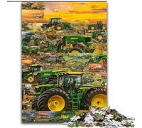 Tractor Collage Jigsaw Puzzles for Adults 1000 Pieces, Suitable for Ages 14 And Up Improve Memory Gifts Ideas (50x75cm)
