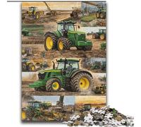 Tractor Collage Jigsaw Puzzles for Adults 2000, Fun Games Every Piece Is Unique - Challenging Family Fun Game (70x100cm)