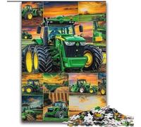 Tractor Collage Jigsaw Puzzles for Adults 2000 Jigsaws, Art Interesting Stress Reduction Wishlist with Santa Claus for Age 14 (70x100cm)