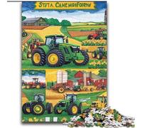 Tractor Collage Jigsaw Puzzles for Adults 2000 Pieces, Family Activity with Matching Poster And Trivia Sheet for Age 14+ (70x100cm)