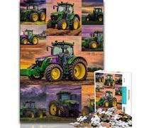 Tractor Collage Jigsaw Puzzles for Adults Teenagers Jigsaws Puzzle,for Educational Game Challenge Toy Unique Home Decor And Gifts (50x75cm)