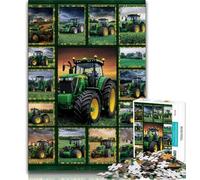 Tractor Collage Jigsaw Puzzles for Adults Teenagers Jigsaws Puzzle,Toys Educational Games Stress Relieving Suitable for Desktop Decoration 50x75cm
