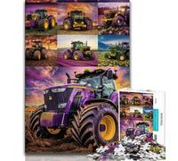 Tractor Collage Jigsaw Puzzles for Teenagers 1000 Piece,Educational Games Home Decoration Suitable for Desktop Decoration 50x75cm
