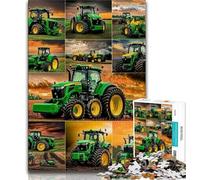 Tractor Collage JigsawPuzzle 1000 Pieces for Adults,Challenging Game And Family Play for Is Ideal As A Gift for The Whole Family (38x26cm)