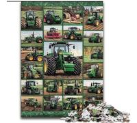 Tractor Collage Puzzles for Adults 1000 Pieces, Toys Educational Games Stress Relieving Wishlist with Santa Claus (26x38cm)