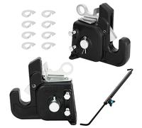 Tractor Easy Change Quick Hitch System for Category 1 Tractors and Implements, Compatible with 3 Point Hitch Adapter, Durable Design & Easy Installation, with Stabilizer Bar for Stable Attach (Black)