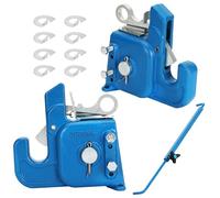 Tractor Easy Change Quick Hitch System for Category 1 Tractors and Implements, Compatible with 3 Point Hitch Adapter, Durable Design & Easy Installation, with Stabilizer Bar for Stable Attach (Blue)