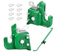 Tractor Easy Change Quick Hitch System for Category 1 Tractors and Implements, Compatible with 3 Point Hitch Adapter, Durable Design & Easy Installation, with Stabilizer Bar for Stable Attach (Green)