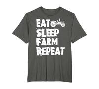 Tractor Eat sleep Farm Repeat Country Side Agriculture T-Shirt