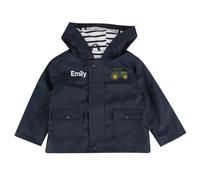 Tractor Embroidery Personalised Rain Jacket | Kids Farmer Waterproof Mac Outerwear