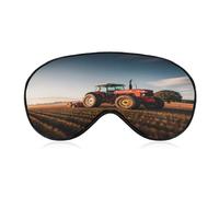 Tractor Farm (2) Eye Mask, Adjustable Strip, Blocks Light Sleep Mask, Sleep Eye Mask for Night Sleeping Travel Nap 8.1 * 4.1 Inches