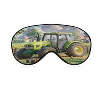 Tractor Farm Eye Mask, Adjustable Strip, Blocks Light Sleep Mask, Sleep Eye Mask for Night Sleeping Travel Nap 8.1 * 4.1 Inches