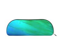 Tractor Farm Pattern Print Cosmetic Bags For Women,Receive Bag Makeup Bag Travel Storage Bag Toiletry Bags Pencil Case, Teal Blue Pattern, One Size