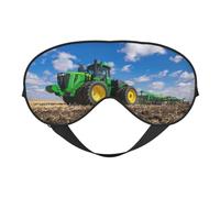 Tractor Farm Print Soft Eye Mask – Elastic Nighttime Shade, Light-Proof Blindfolds for Plane, Yoga, Travel