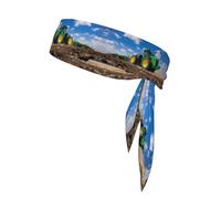 Tractor farm Print Sports Head Tie Bandanas - Unisex Workout Hair Band for Athletic Activities, Running, Yoga, Cycling