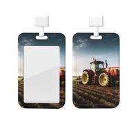 Tractor Farm Printed Card Badge Holder Id Badge Card Holder Badge Holders with Lanyards for Offices Staff Access Card Metro Card