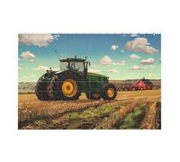 Tractor farm Printed Jigsaw Puzzle 14.4x9.8 CM, Rectangular Puzzle Challenging Game for Adults Gifts, Family Fun Decorative Wall Decor