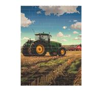 Tractor farm Printed Jigsaw Puzzle 16.7x22.3 CM, Rectangular Puzzle Challenging Game for Adults Gifts, Family Fun Decorative Wall Decor