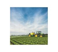 Tractor farm Printed Square Jigsaw Puzzle 12.8x12.8 CM, Puzzle Challenging Game for Adults Gifts, Family Fun Decorative Wall Decor