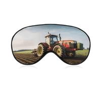 Tractor Farm Sleep Mask, Ultra Soft Eye Mask for Sleeping with Adjustable Strap, Comfortable Lightweight Blindfold Eyeshade, Total Blackout Eye Cover for Night Sleep Travel Office Nap
