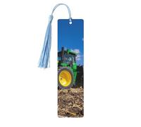 Tractor Farm Wooden Bookmark Perfect Decoration for Bookmarks Lovers Students Reading Book Club