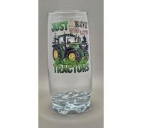 Tractor Farmer Glass Tumbler Unique Gift idea. Just a boy who Loves Tractors