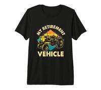 Tractor Farmer Vacation My Retirement Vehicle Retired Dad Premium T-Shirt