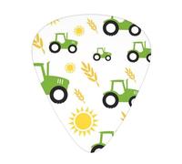 Tractor Farming,12 Pcs Guitar Pick,3 Different Thickness Plectrums for Acoustic Guitar Bass Ukulele (0.46mm 0.96mm 0.71mm)