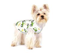 Tractor Farming,Cotton Sleeveless Pet T-Shirt Soft Stretchy Puppy Breathable Vest,L