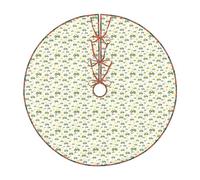 Tractor Farming Print Christmas Tree Skirt Home And Office Xmas Mat Holiday Celebrations New Year Decor