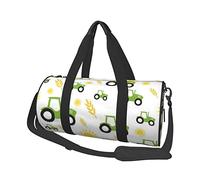 Tractor Farming Printed Canvas Travel Duffel Bag - Gym Sports Bag with Large Capacity for Weekend Business Travel