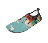 Tractor Farming Water Shoes for Men Women, Lightweight Stretch Swim Shoes with Anti-Slip Rubber Sole, Quick-Dry Aqua Socks for Pool, Beach, Surfing, Style, 4 Women/4 Men