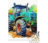 Tractor Farmland 1000 Piece Jigsaw Puzzle Paper for Adults Rural Scenery Jigsaw Puzzle Home Decor Focus 70x50cm/1000pcs