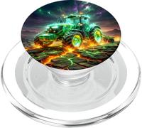 Tractor green farmer farming agriculture original PopSockets PopGrip for MagSafe
