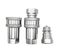 Tractor Hydraulic Quick Connect Coupler with NPT 1/4 and 3/8 Threads, Designed for ISO7241 A Series, 6600, Faster AN, Carbon Steel, 30-40 MPa (NPT3/8-Female)