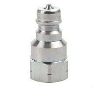 Tractor Hydraulic Quick Connect Coupler with NPT 1/4 and 3/8 Threads, Designed for ISO7241 A Series, 6600, Faster AN, Carbon Steel, 30-40 MPa (NPT1/4-Male)