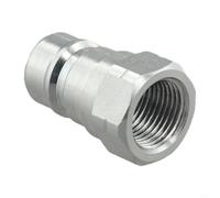 Tractor Hydraulic Quick Connect Coupler with NPT 1/4 and 3/8 Threads, Designed for ISO7241 A Series, 6600, Faster AN, Carbon Steel, 30-40 MPa (NPT3/8-Male)