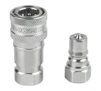 Tractor Hydraulic Quick Connector Kit For AW32184 LVA16843 Leak Coupler Set Compatible with Models 5045E 5066E 5085E Metal Material