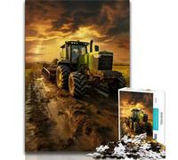 Tractor Implements Jigsaws 1000 Pieces for Adults,Challenging To Complete But Fun And Humorous Educational Game for Birthday (38x26cm)