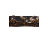 Tractor in the field All-over printed baby bow headband matches any outfit for babies, toddlers and kids
