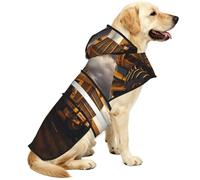 Tractor in the field Reflective Waterproof Dog Raincoat Jacket, Adjustable Hooded Pet Coat with Leash Hole,for Outdoor Use3XL