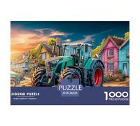 Tractor in Village Precise Cutting Pieces Rural Farm Scene Style Eco Friendly Cardboard, Ideal for Stress Relief And Mental Calmness in Daily Life 38x26cm/1000pcs